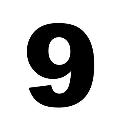 Imagem de Número de Identificação em ACM para Residência e Comércio Preto