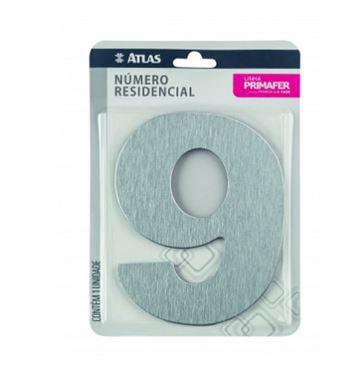 Imagem de Numero P/ Apartamento Adesivado Escovado - Atlas