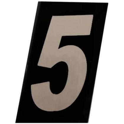 Imagem de Número Residencial 5 em ACM Refletivo Numeral 11,5 x 6,5 cm