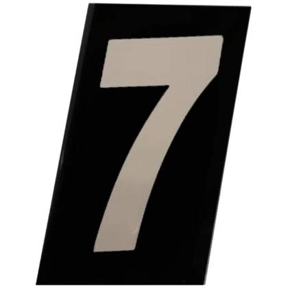 Imagem de Número Residencial 7 em ACM Refletivo Numeral 11,5 x 6,5 cm