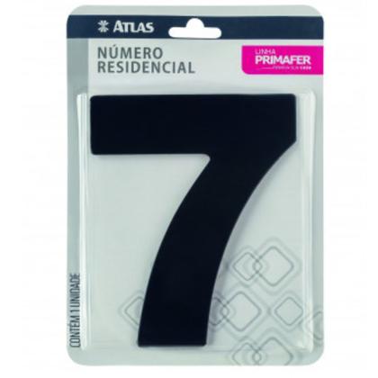Imagem de Numero Residencial Adesivo Acm/alumínio Preto Atlas