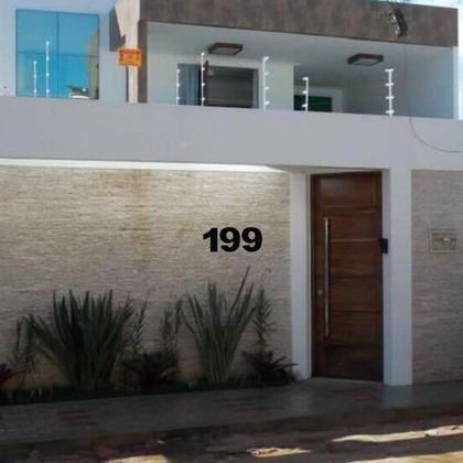 Imagem de Numero Residencial Adesivo Acm/alumínio Preto Atlas