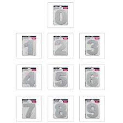 Imagem de Numero residencial grande 12cm acm escovado