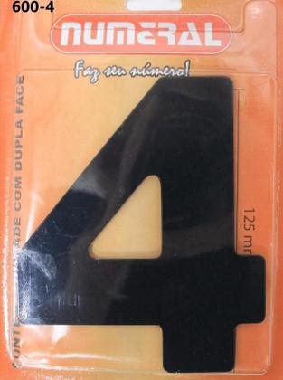 Imagem de Número Residencial Numeral N.4 60Mm Preto