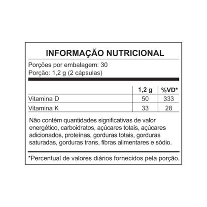 Imagem de Nutraceutical vitamina d3+k2 - 60 caps - mix nutri