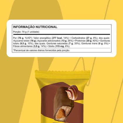 Imagem de Nutrata havanna protobar doce leite 11g prot 40g 12un