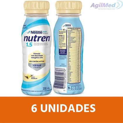 Imagem de Nutren 1.5 200ml Baunilha - Kit com 6 unidades