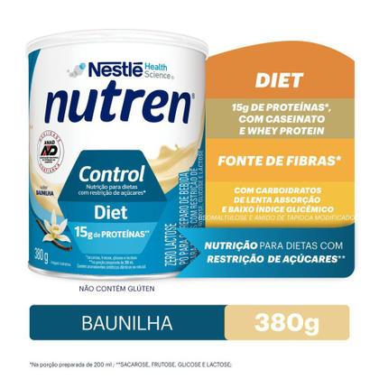 Imagem de Nutren Control Diet Baunilha Complemento Alimentar 380g