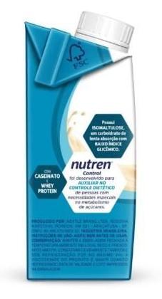 Imagem de Nutren Control Nestlé Baunilha 200ml Dieta Líquido Baixo índice glicêmico