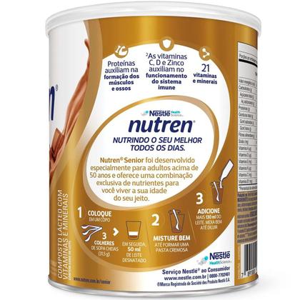 Imagem de Nutren Senior Cafe C/ Leite Nutrição Diária Adultos 50+ (370g) - Nestle