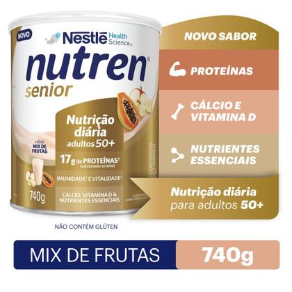 Imagem de Nutren Senior Complemento Alimentar Mix de Frutas 740g