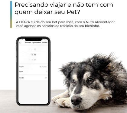 Imagem de Nutri Alimentador Inteligente Com Câmera Ekaza Pet