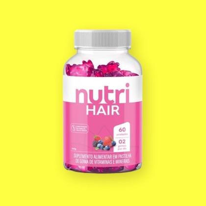 Imagem de Nutri Hair  Suplemento para cabelo , Pele e unhas 60 gomas - Nutrihealth