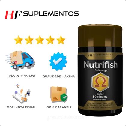 Imagem de Nutrifish poliomega 60caps 1450mg hf suplements