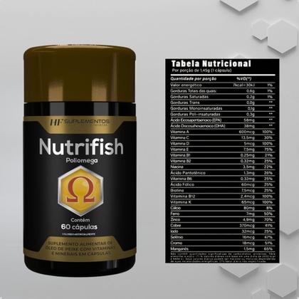 Imagem de Nutrifish poliomega 60caps 1450mg hf suplements