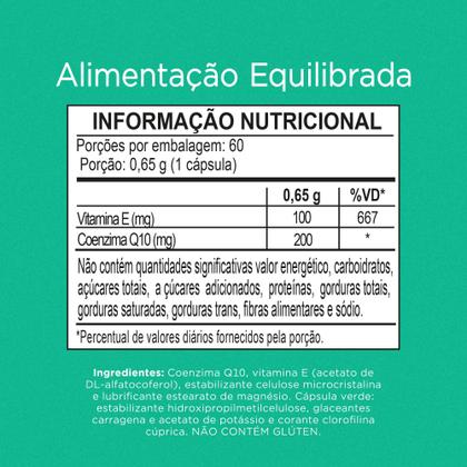 Imagem de Nutrify Coenzima Q10 200mg com Vitamina E 60 Caps