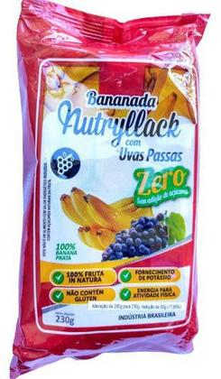 Imagem de Nutryllack Bananada Natural Com Uvas Passas Sem Açúcar 230g