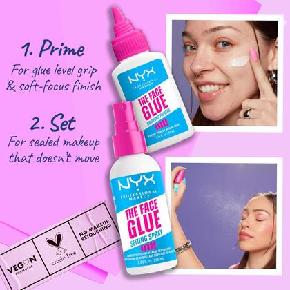 Imagem de NYX The Face Glue Spray fixação Maquiagem prova d'água -60ml
