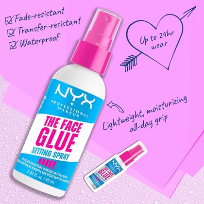 Imagem de NYX The Face Glue Spray fixação Maquiagem prova d'água -60ml