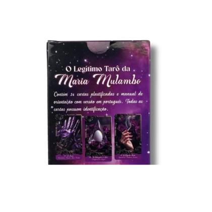 Imagem de O Legitimo Taro da Maria Mulambo 36 Cartas Plastif e Manual