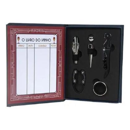 Imagem de O Livro Do Vinho Kit Completo - 5 Peças