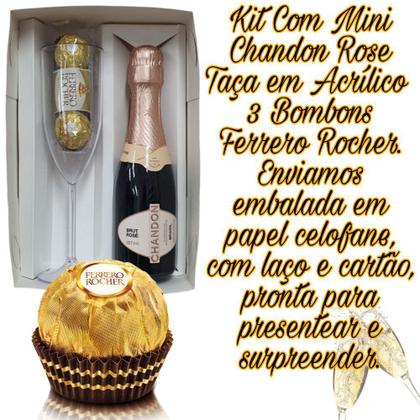 Imagem de O Melhor Kit Mini Chandon Rosé + Bombons Ferrero Rocher