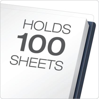 Imagem de O relatório abrange Oxford Clear Front Dark Blue Letter Tamanho 25