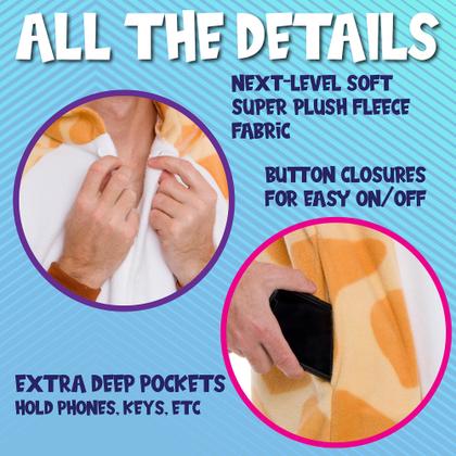 Imagem de O traje funciona! macacão adulto Halloween Animal Giraffe XS