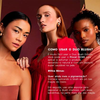 Imagem de Océane Duo Blush Edition Chilly Paint - Blush Cremoso e em Pó Terracota 10,2g