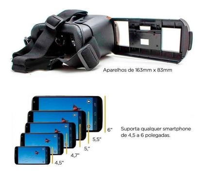 Imagem de Óculos 2.0 Vr Box Realidade Virtual + Controle Cardboard 3d