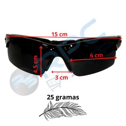 Imagem de Oculos Bicicleta Proteção Solar Corrida Ciclista Paintball Uv400 Bike Corrida MTB Feminino Masculino