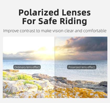 Imagem de Óculos Bike Ciclismo Rockbros Preto Polarizado 5 Lentes Uv