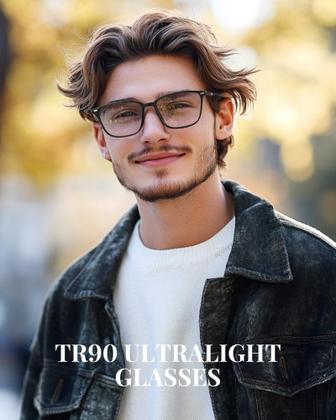Imagem de Óculos bloqueadores de luz azul Cyxus para homens e mulheres pretos