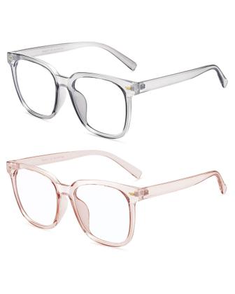 Imagem de Óculos bloqueadores de luz azul PANNER, pacote com 2 unidades, quadrados grandes