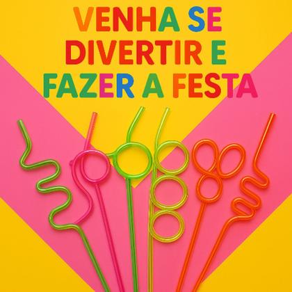 Imagem de Óculos Canudo Para Festa Personalizados Infantil Divertidos