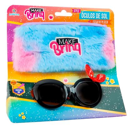 Imagem de Óculos Com Estojo De Pelúcia Makebrinq Leves Resistentes E Coloridos Para Crianças