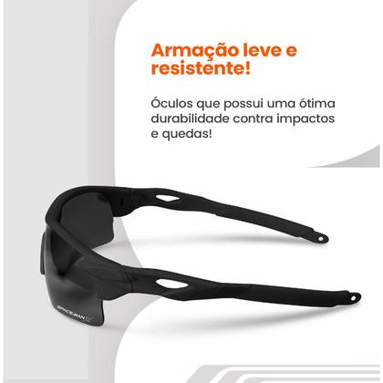 Imagem de oculos Corrida Bike Protecao Uv400 Esportivo Ciclismo + case qualidade premium original presente lente espelhada vilão