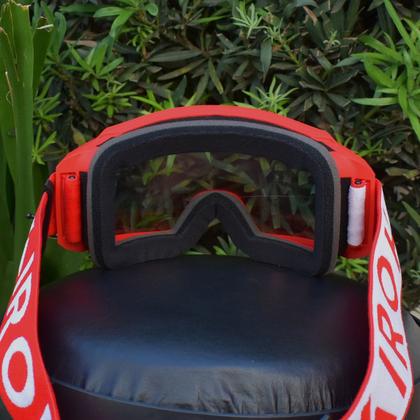 Imagem de Óculos Cross Motocross Airoh Blast XR1 Vermelho Espelhado