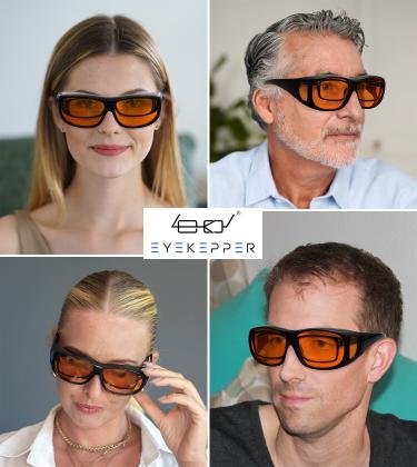 Imagem de Óculos de computador Fitover Eyekeeper, bloco de luz 100% azul