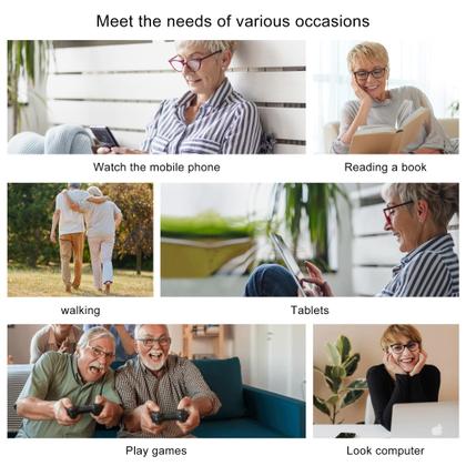 Imagem de Óculos de leitura Przene Blue Light Blocking, pacote com 4, 0,75