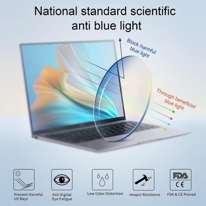 Imagem de Óculos de leitura Przene Blue Light Blocking, pacote com 4, 0,75