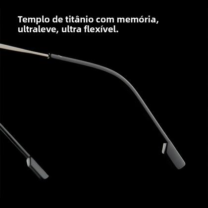 Imagem de Óculos de Leitura Ultraleves de Titânio com Memória - Sem Aro - Para Homens e Mulheres