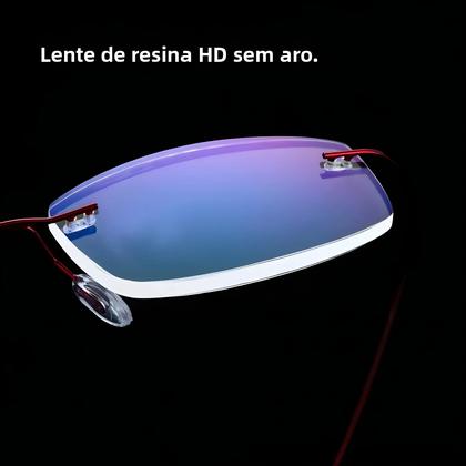 Imagem de Óculos de Leitura Ultraleves de Titânio com Memória - Sem Aro - Para Homens e Mulheres