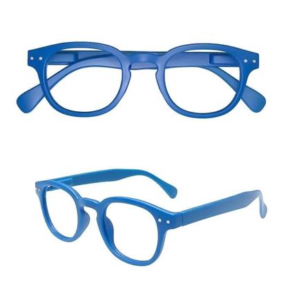 Imagem de Óculos De Leitura Unissex Com Armação Redonda, Óculos Leves Com Dobradiça De Mola