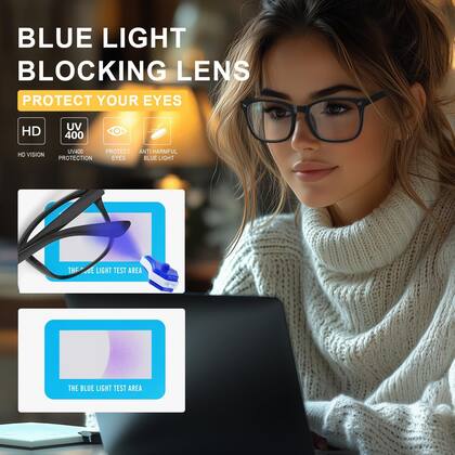 Imagem de Óculos de luz azul hunsquer para mulheres/homens