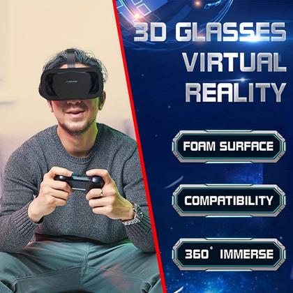 Imagem de Óculos de Realidade Virtual Inteligentes 3D VR Headset VR Helmet