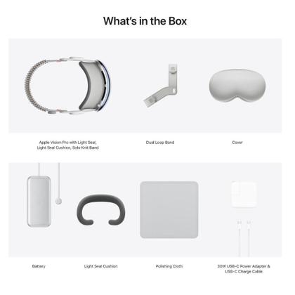 Óculos de Realidade Virtual VR Apple Vision Pro 256GB Branco - VR