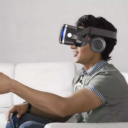 Imagem de Óculos de Realidade virtual VR Shinecon 3D 10.0 com Controle Fones de Ouvido imersão completa para Jogos e Filmes