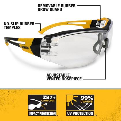 Imagem de Óculos de segurança DEWALT DPG108-1D Renovator Clear Lens 1 par