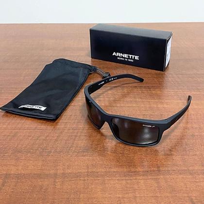 Imagem de Óculos de Sol Arnette Masculino Polarizado Fast Ball Preto AN4202 447/8162